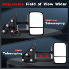 Pair Power Heated Towing Mirrors for Chevrolet Silverado/Sierra (2014–2018)