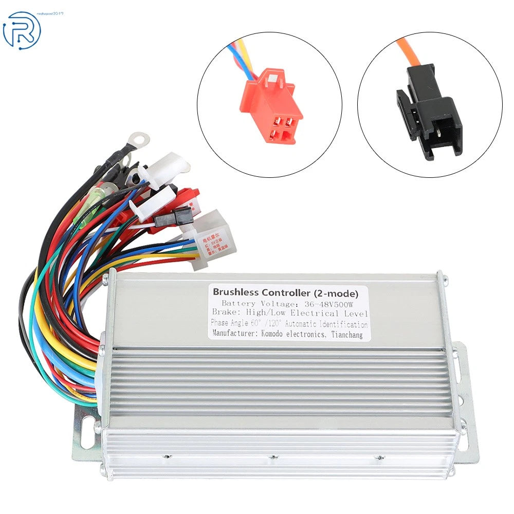 500W Brushless DC Motor Speed Controller for Electric Bicycle Scooter (36V/48V)