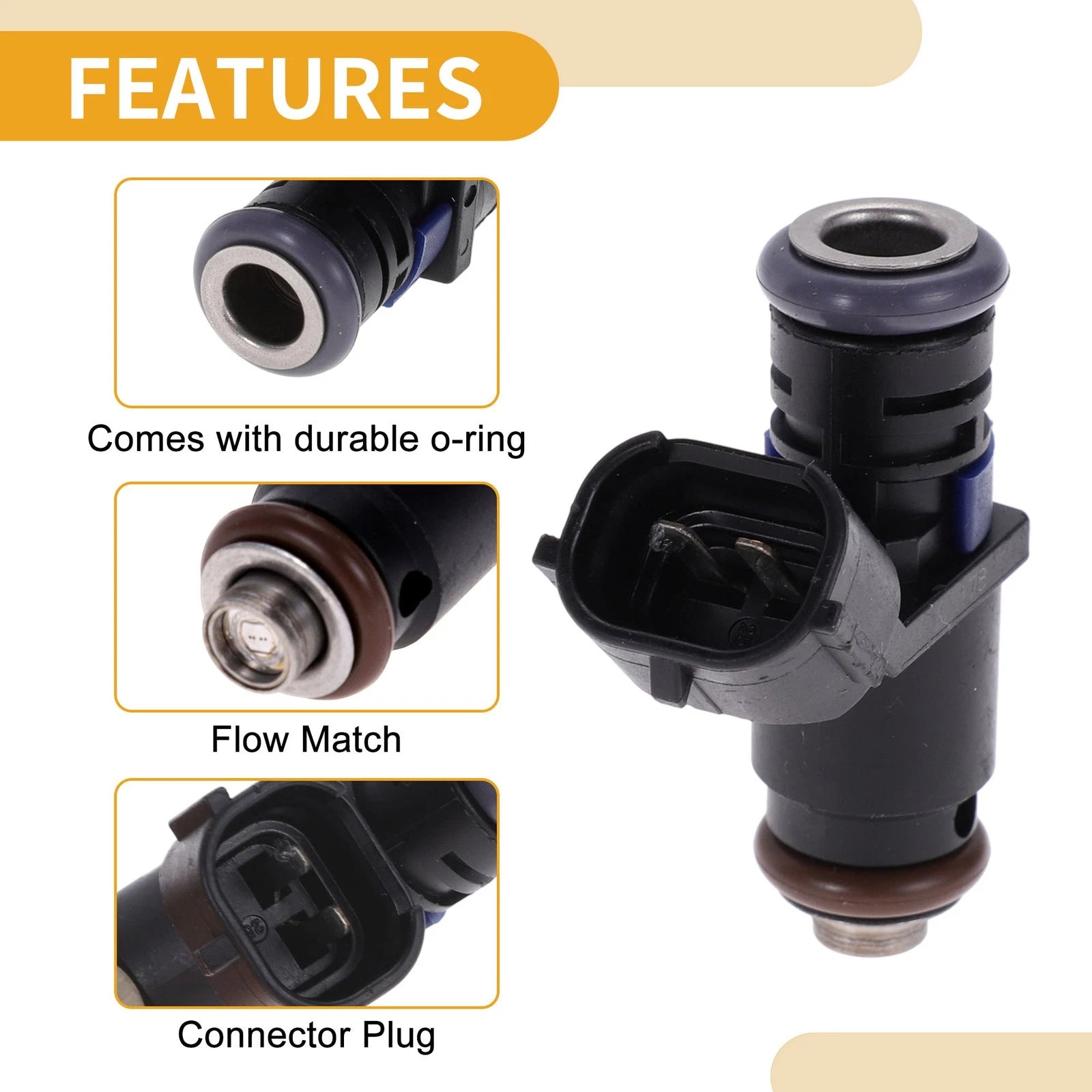 1 Pc Fuel Injector No.04E906031F for Volkswagen Polo V (2009–2017)
