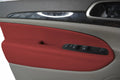 Front Insert Door Panel Cover Leather for Jeep Grand Cherokee (2011–2019) Red