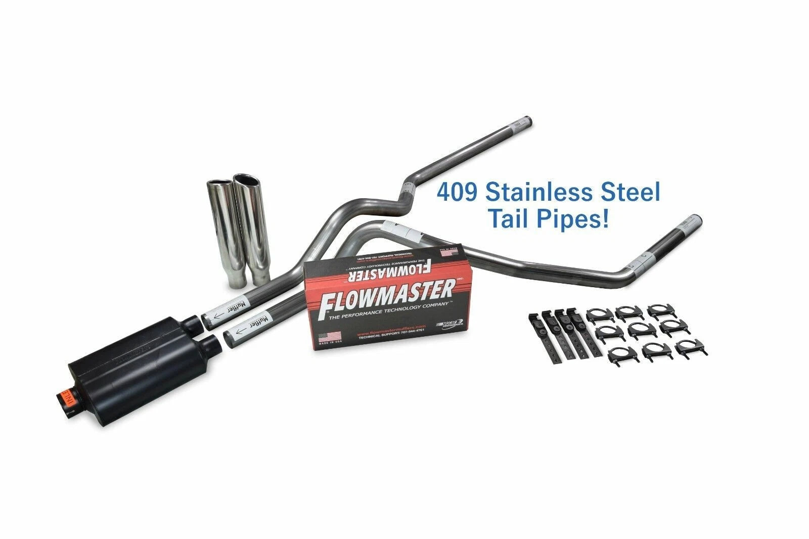 Stainless Dual Exhaust Kit for Chevy GMC 1500 (1988–1995)