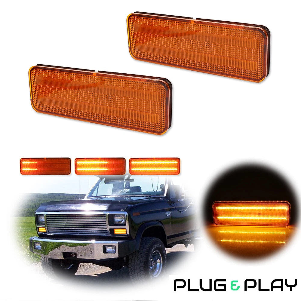 Dynamic Sequential LED Signal Lights for Ford Bronco F150 F250 F350 (1980–1986)