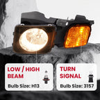 Set of 2 HECASA Headlights for Hummer H3 (2006–2010)