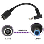 10 x DC Power Charger Adapter Cable Tip 7.4mm-4.5mm for HP Laptops