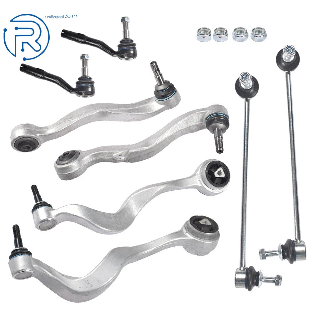 Set of 8 Control Arms Tie Rods Sway Bar Links for BMW 550i (2004–2010)