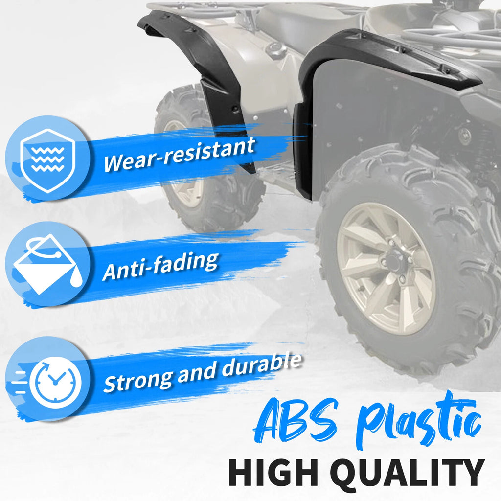 Set of 4 Fender Flare Guards for Yamaha Grizzly 700 (2016–2025)