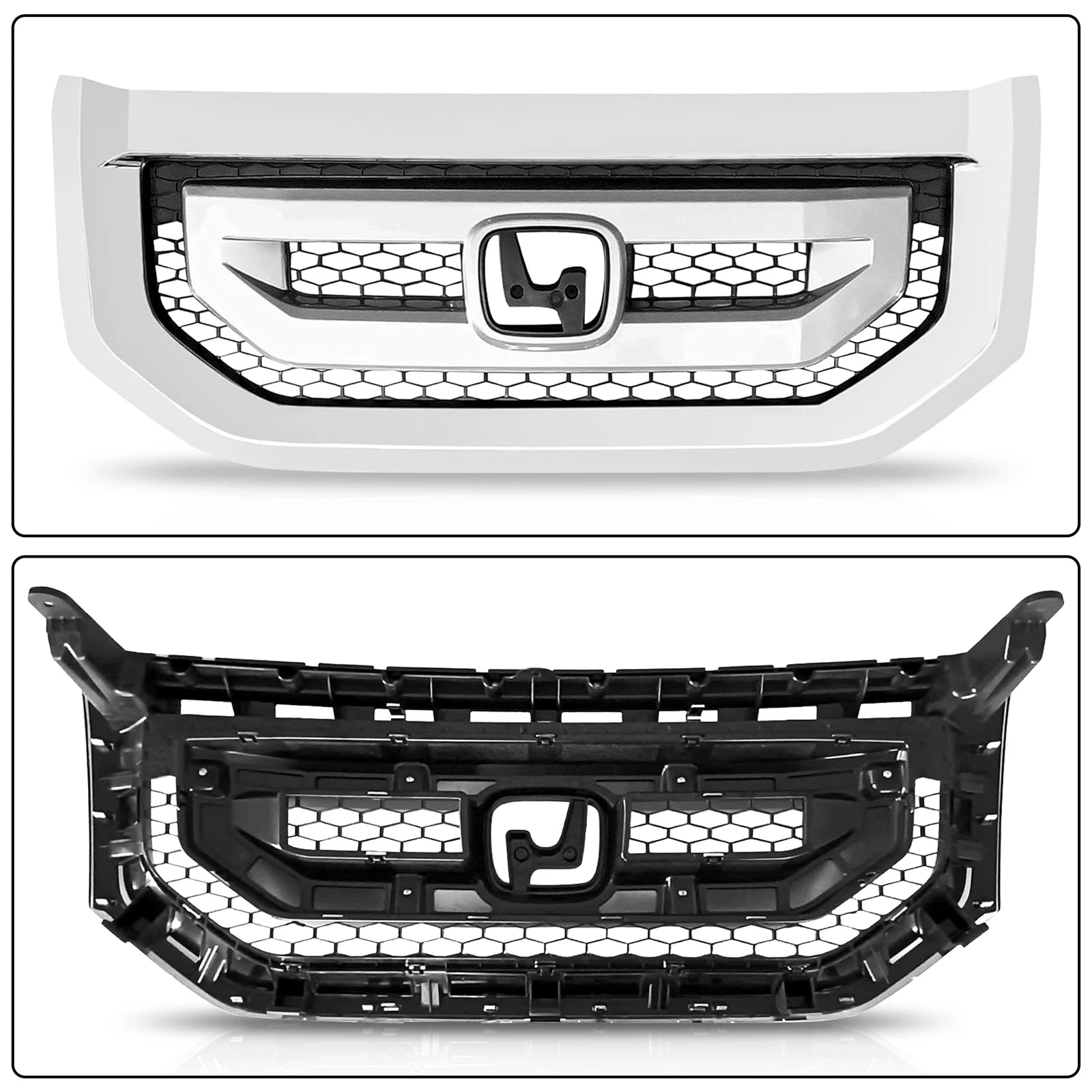 Front Bumper Upper Grille for Honda Pilot (2009-2011)
