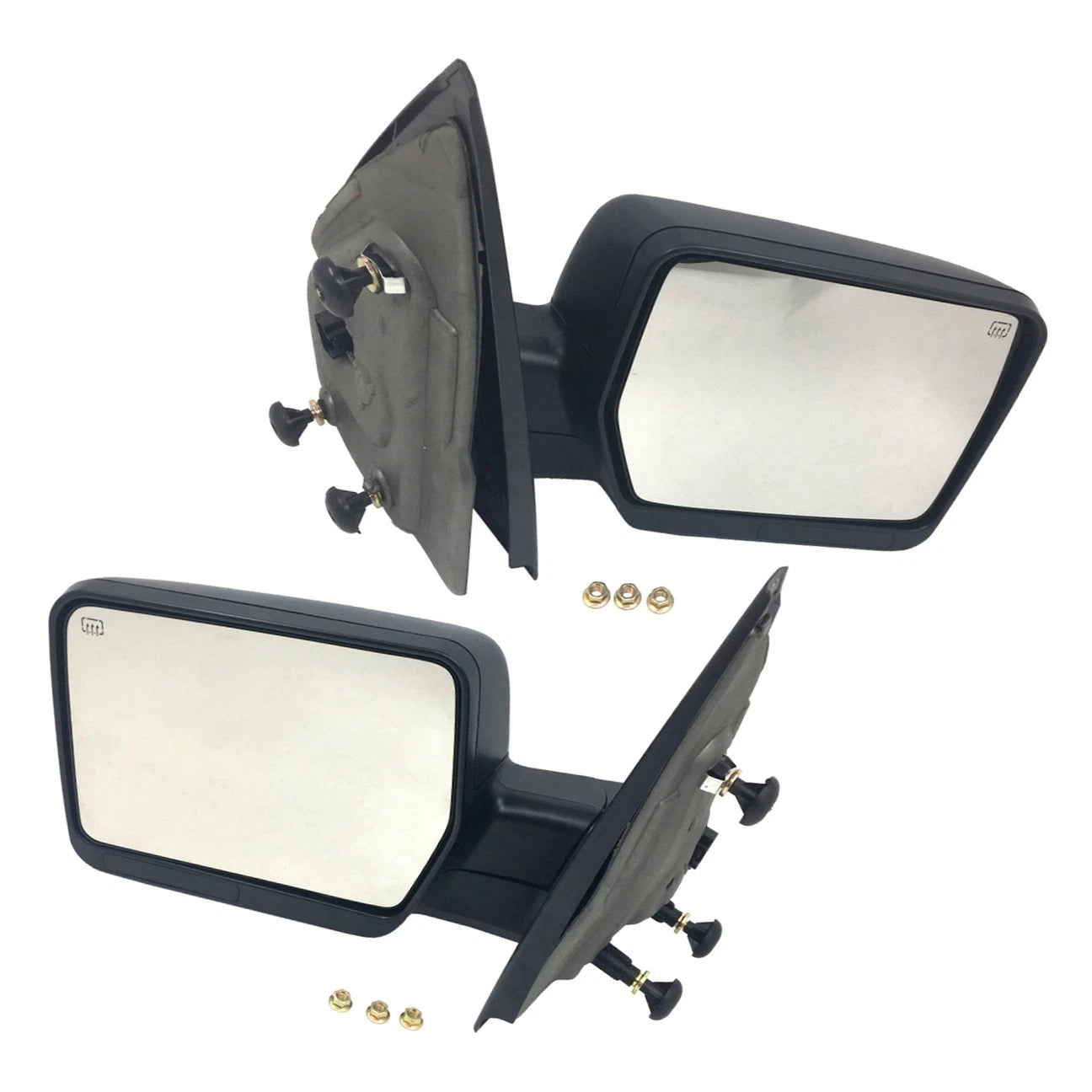 Pair Power Heated Manual Mirrors FO1321233 for Ford F-150 (2004–2008)