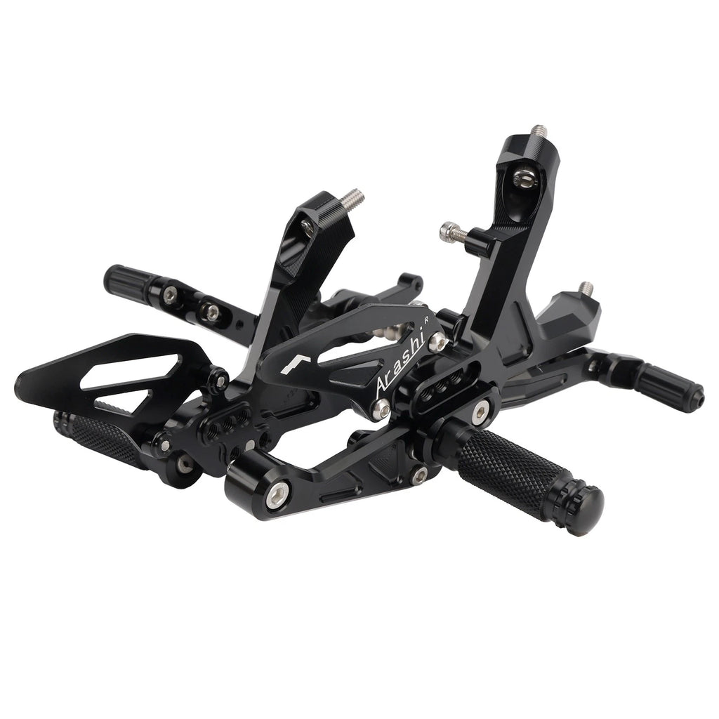 Adjustable Rearset for BMW S1000RR (2019–2024) - Aluminum Black