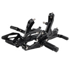 Adjustable Rearset for BMW S1000RR (2019–2024) - Aluminum Black