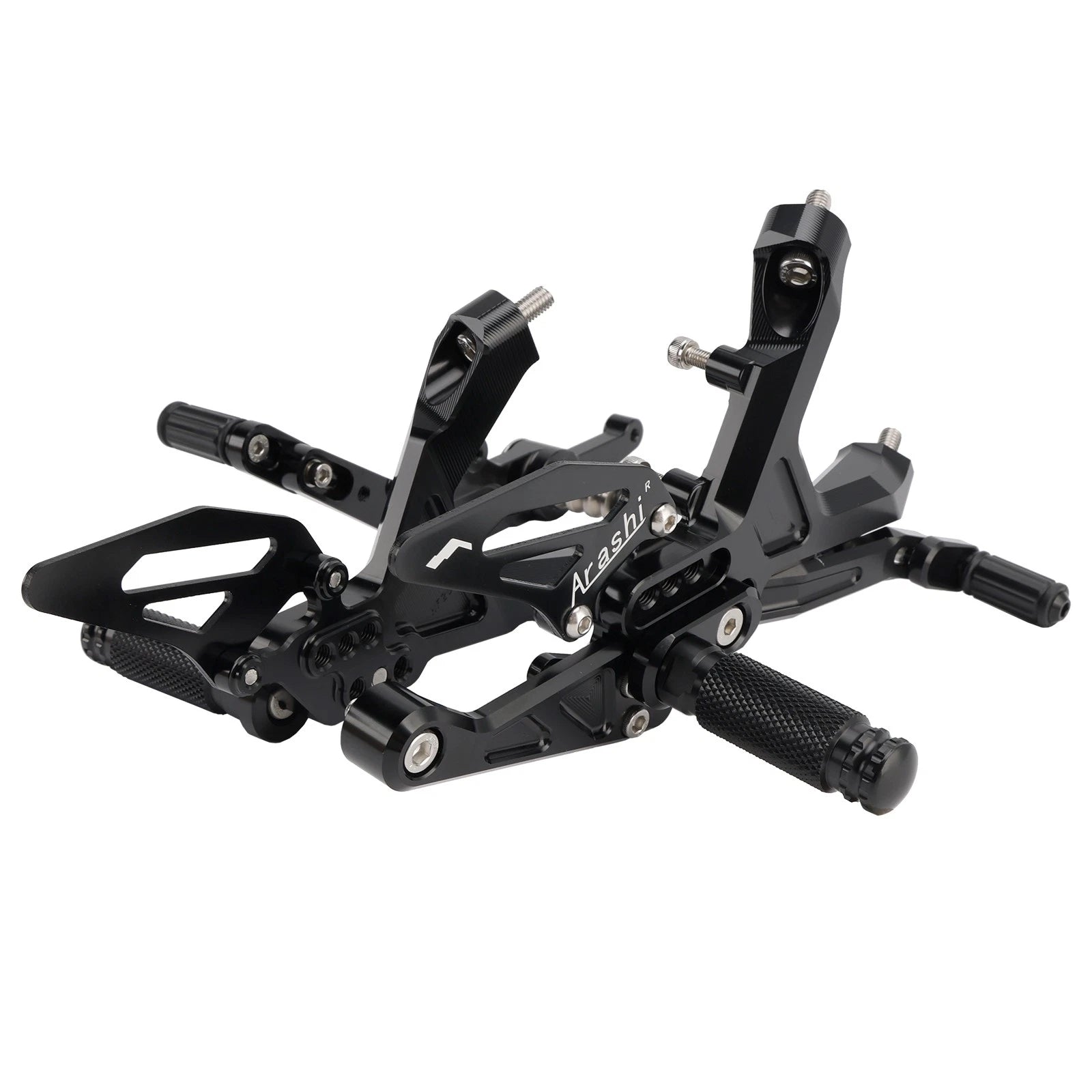 Adjustable Rearset for BMW S1000RR (2019–2024) - Aluminum Black