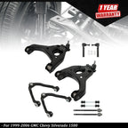 Set of 10 Control Arms Sway Bars Tie Rods for Chevy Silverado 1500 (2WD)
