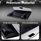 Crystal Car Visor Tissue Dispenser for PU Leather Backseat (2010-2025)