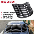 Carbon Fiber Window Louver Cover for Ford Mustang (2015-2023)