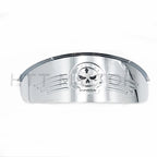 Skull Chrome 7" Headlight Visor for Harley XL XLH FXR