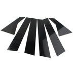 6 Pcs Door Trim Cover Kit Black Pillar Posts for Honda Civic (2016-2020)