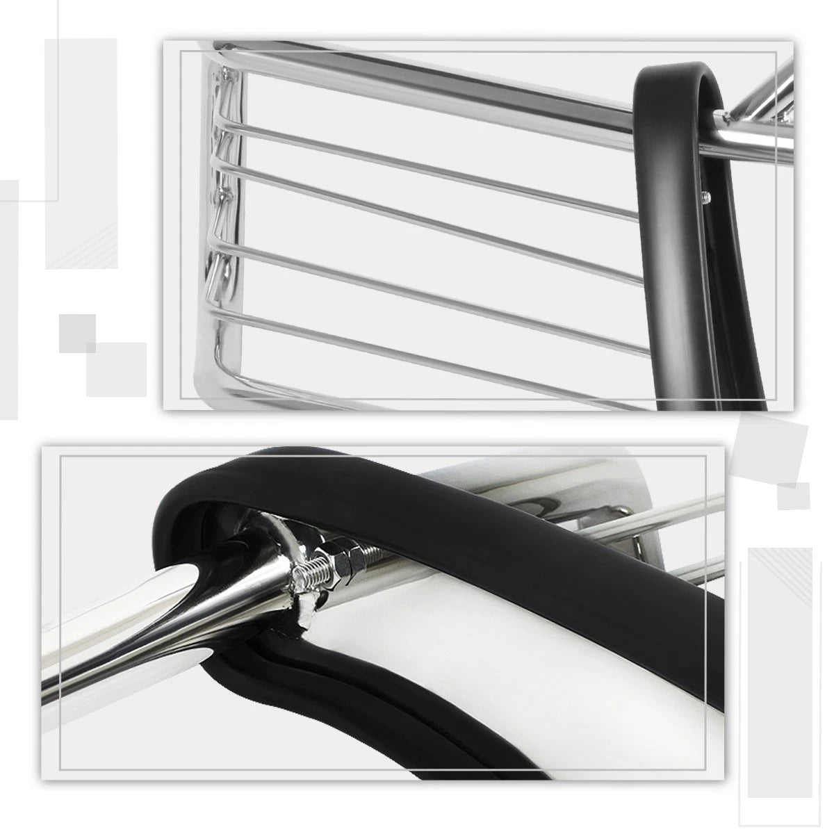 Chrome Front Bumper Brush Grill Guard for Silverado/Sierra 2500HD 3500HD (2000–2002)