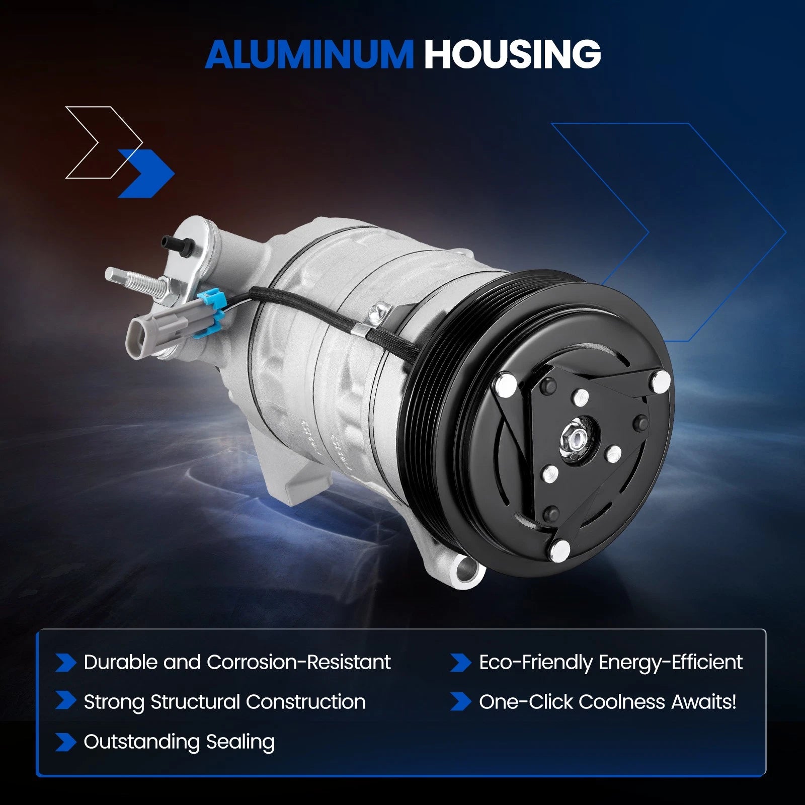 A/C Compressor w/ Clutch for GMC Terrain Chevrolet Equinox (2010–2011) 68676