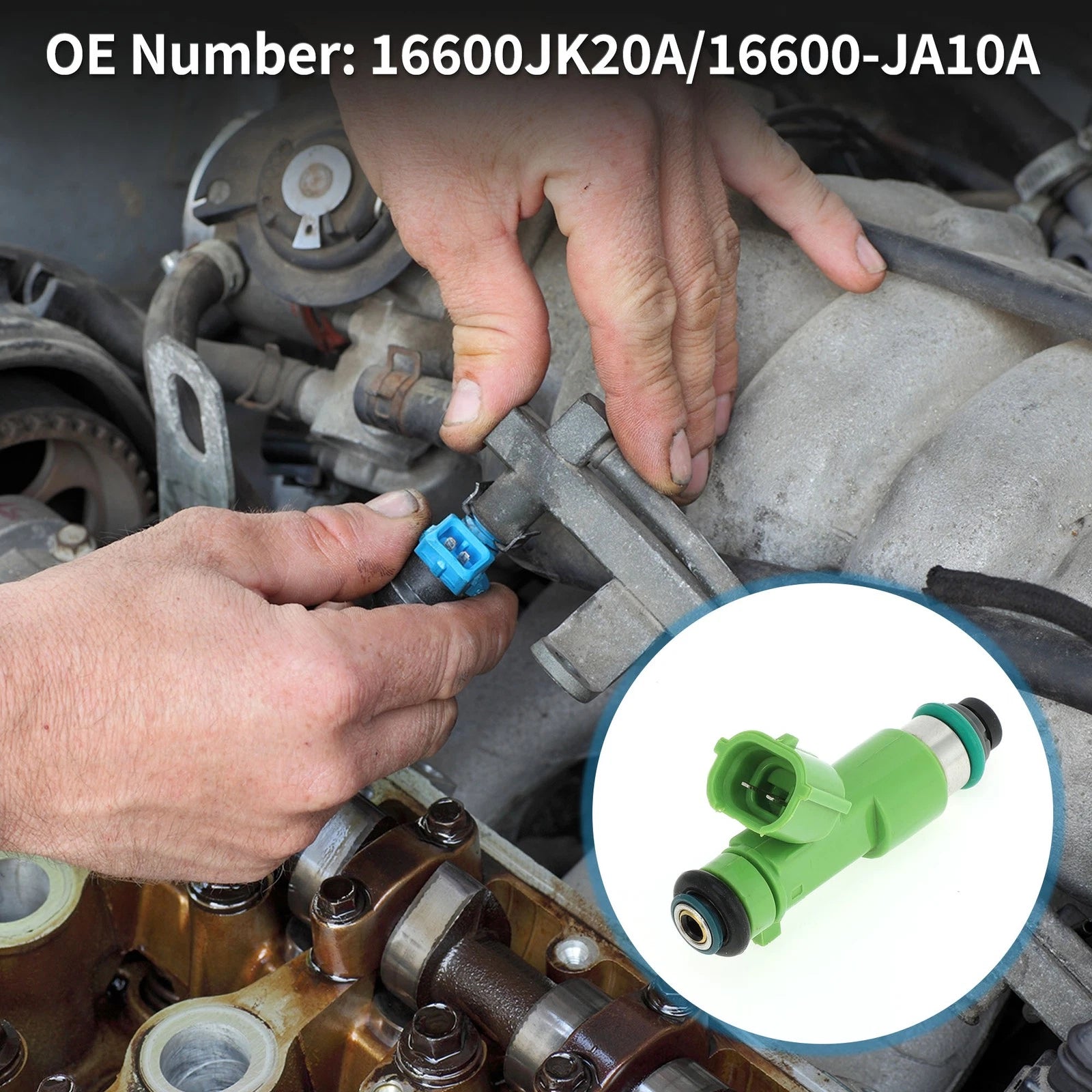 Fuel Injector No. 16600JK20A for Nissan Altima 3.5 (2007–2018) 1 Pc Green