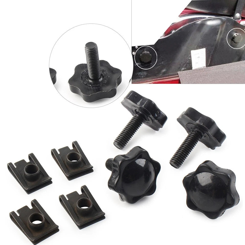 Set of 4 Saddlebag Lock Mounting Theft Deterrent Bolts for Harley FLHT