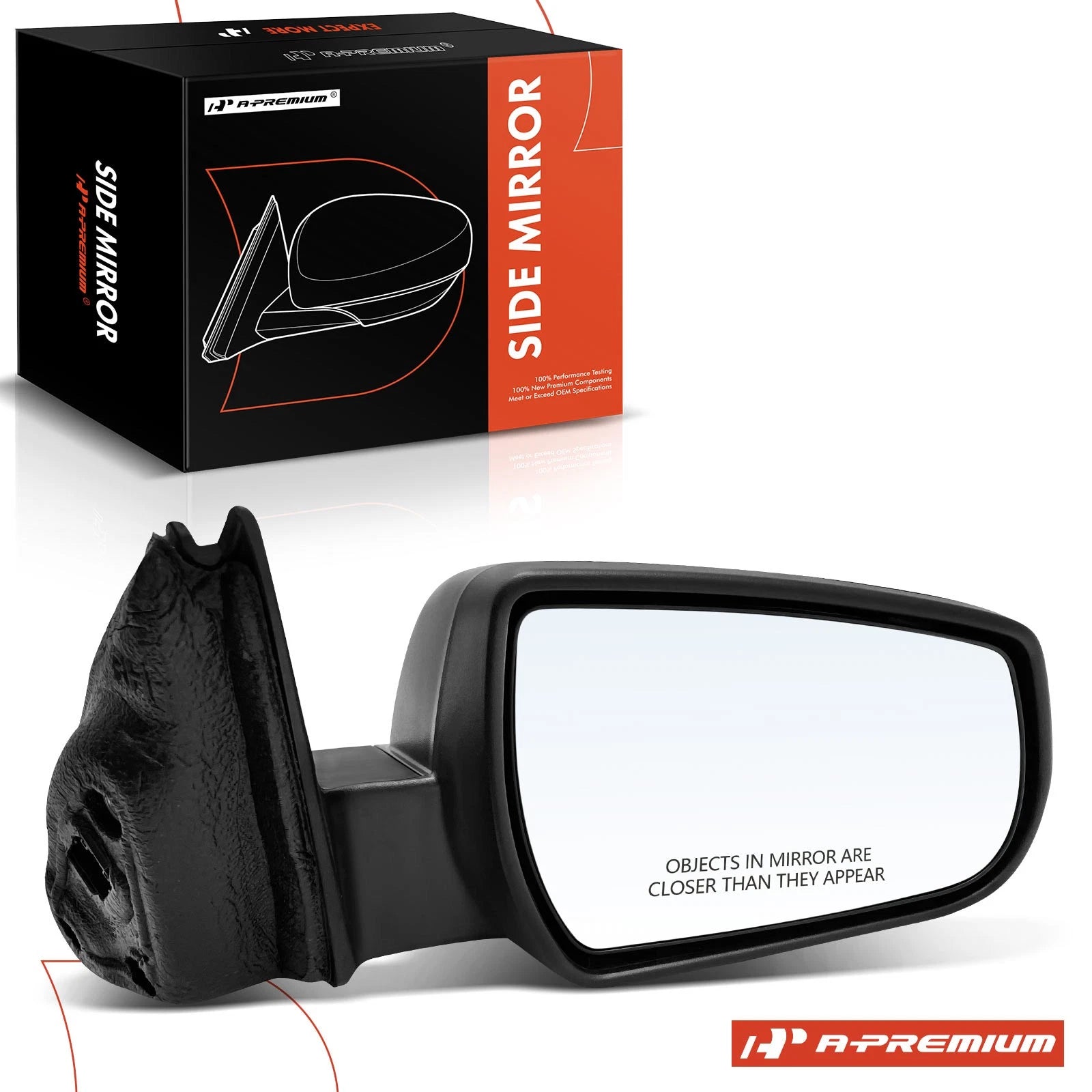 Heated Manual Fold Passenger Power Mirror for Chevy Malibu (2013–2015)
