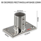 22MM Rectangular Base for Handrails (Marine Grade Stainless Steel)