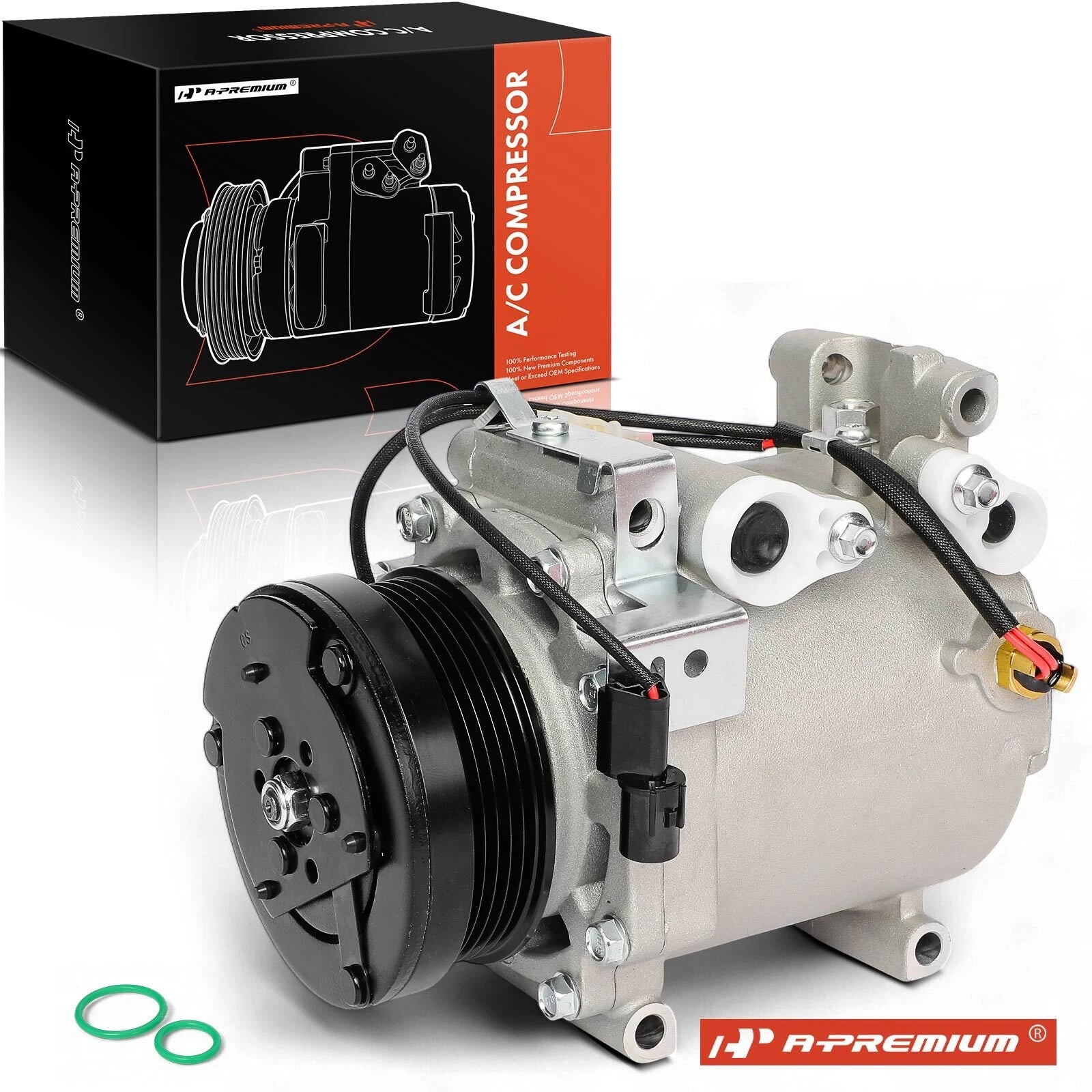 A/C Compressor with Clutch for Mitsubishi Mirage (1998–2002)