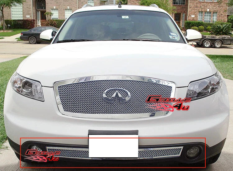 Stainless Chrome Mesh Grille Insert for Infiniti FX35/FX45 (2003–2005)