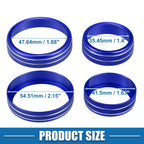 3pcs AC Mode Switch Knob Ring Cover for Nissan Rogue (2021–2022) Blue