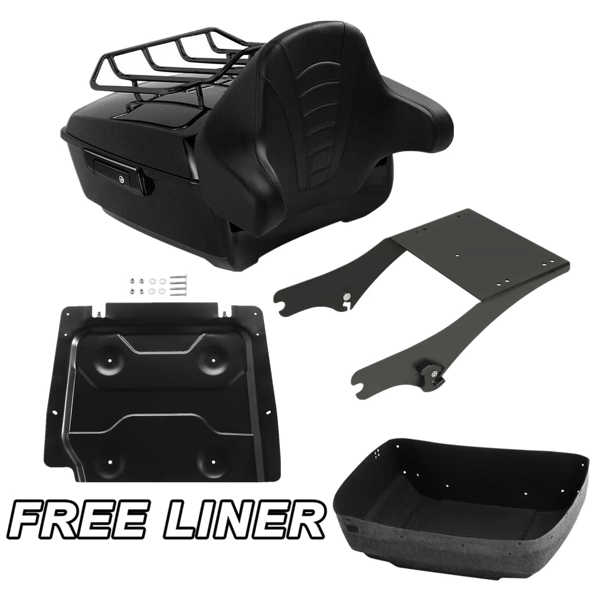 Trunk Mount Rack Pad Base Plate for Harley Touring Road Glide (1997–2008)