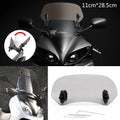 Universal Adjustable Windshield Spoiler Deflector - Smoke