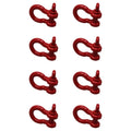 Set of 8 Shackle Screw Pin Clevis Anchor Bow Shackles for Sling Rigging