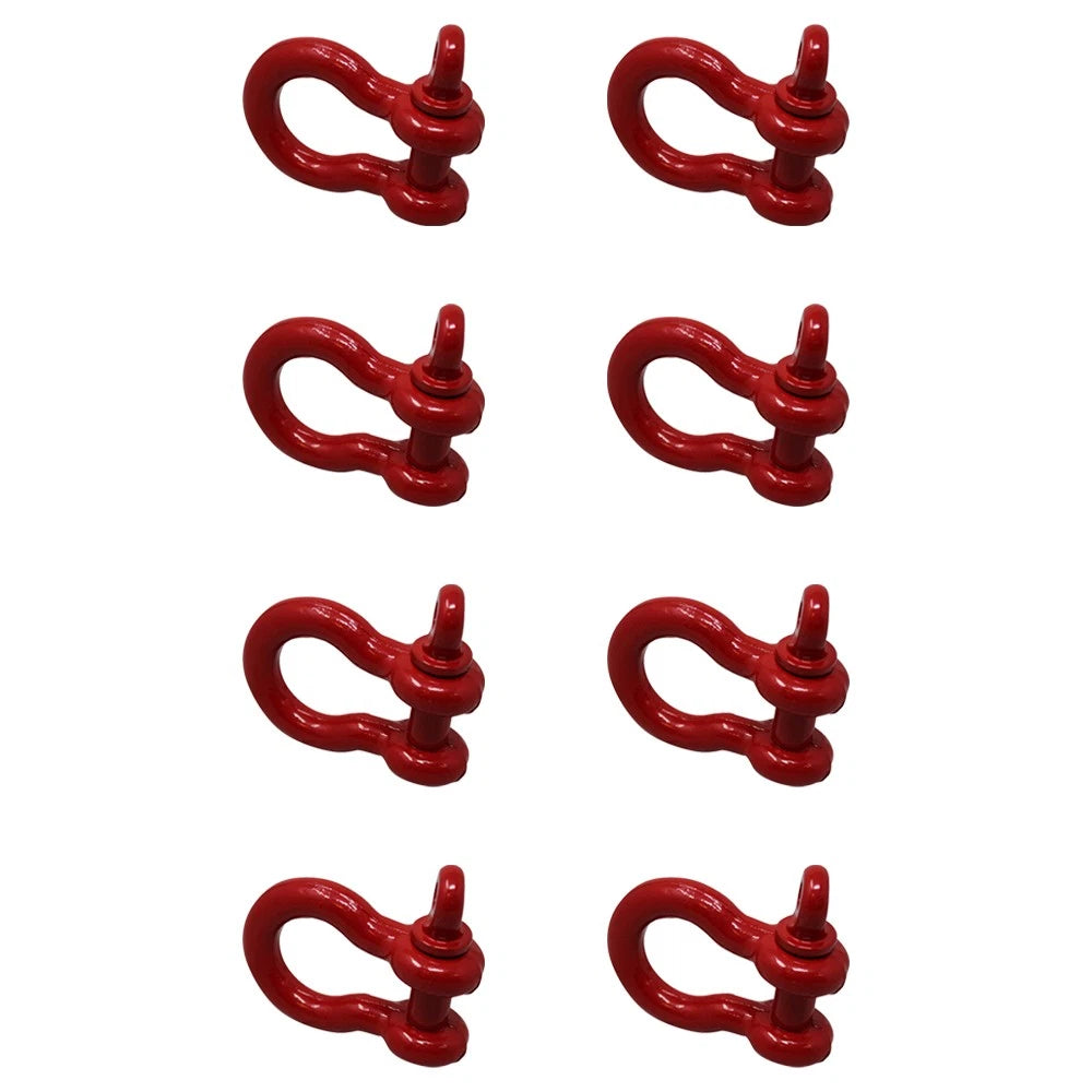 Set of 8 Shackle Screw Pin Clevis Anchor Bow Shackles for Sling Rigging
