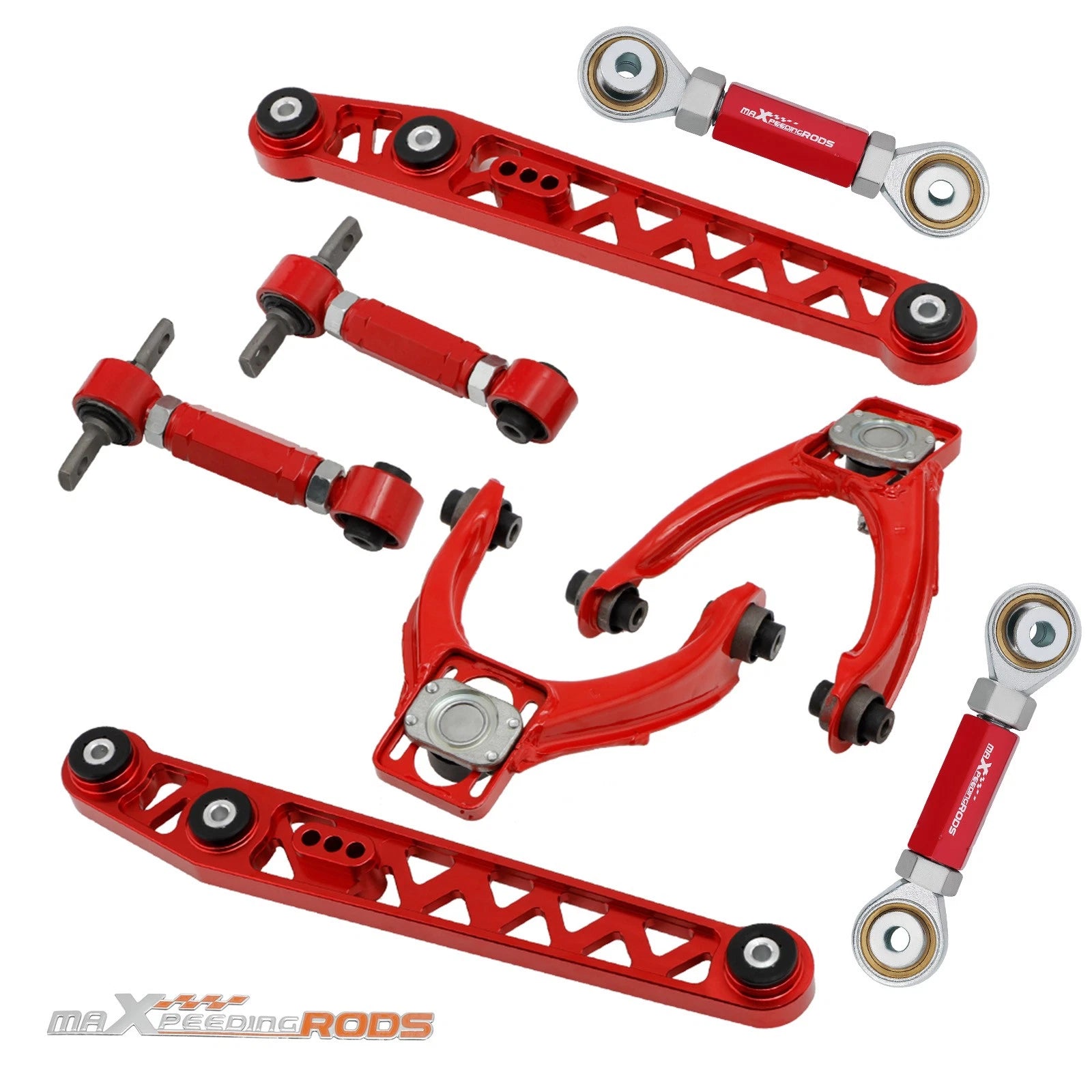 8x Camber Toe Arm Kit + Lower Control Arm for Honda Civic (1996–2000)