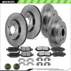 Set of 4 Brake Rotors & Pads for Honda Odyssey (2005–2010)