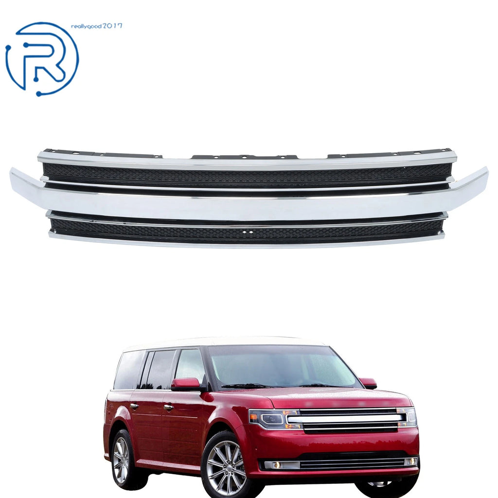 Front Grille for Ford Flex (2013–2019) with Chrome Trim