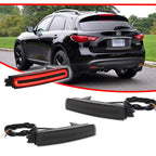 LED Rear Bumper Reflector Tail Brake Lights for Infiniti FX50 (2009–2013)