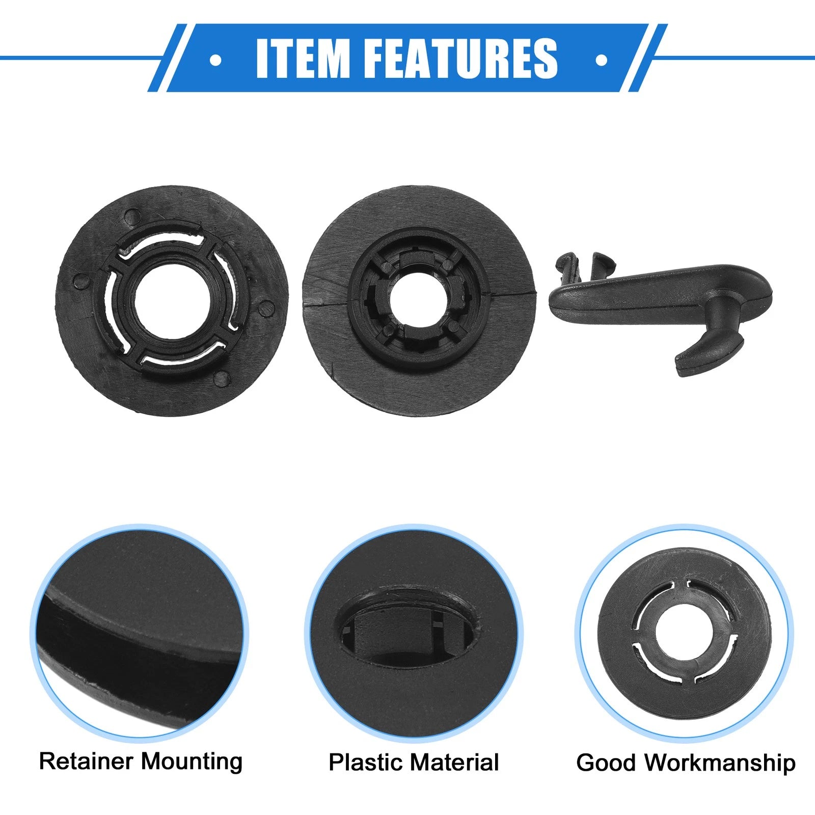 2 Kits Floor Mat Fixing Clips for Toyota (Fits Various Models) 655692286395