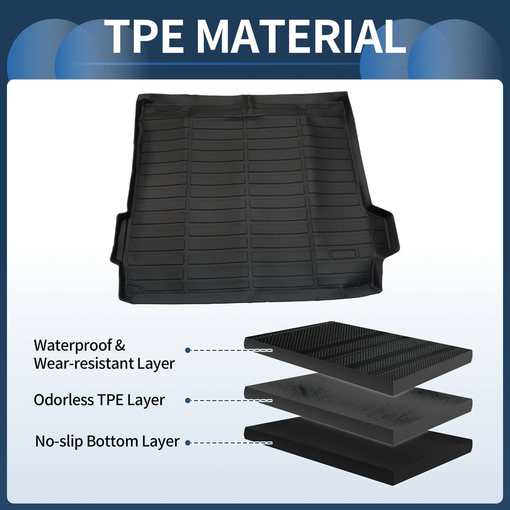Trunk Mat for BMW X5 (2019–2024) TPE Cargo Liner Replacement Black