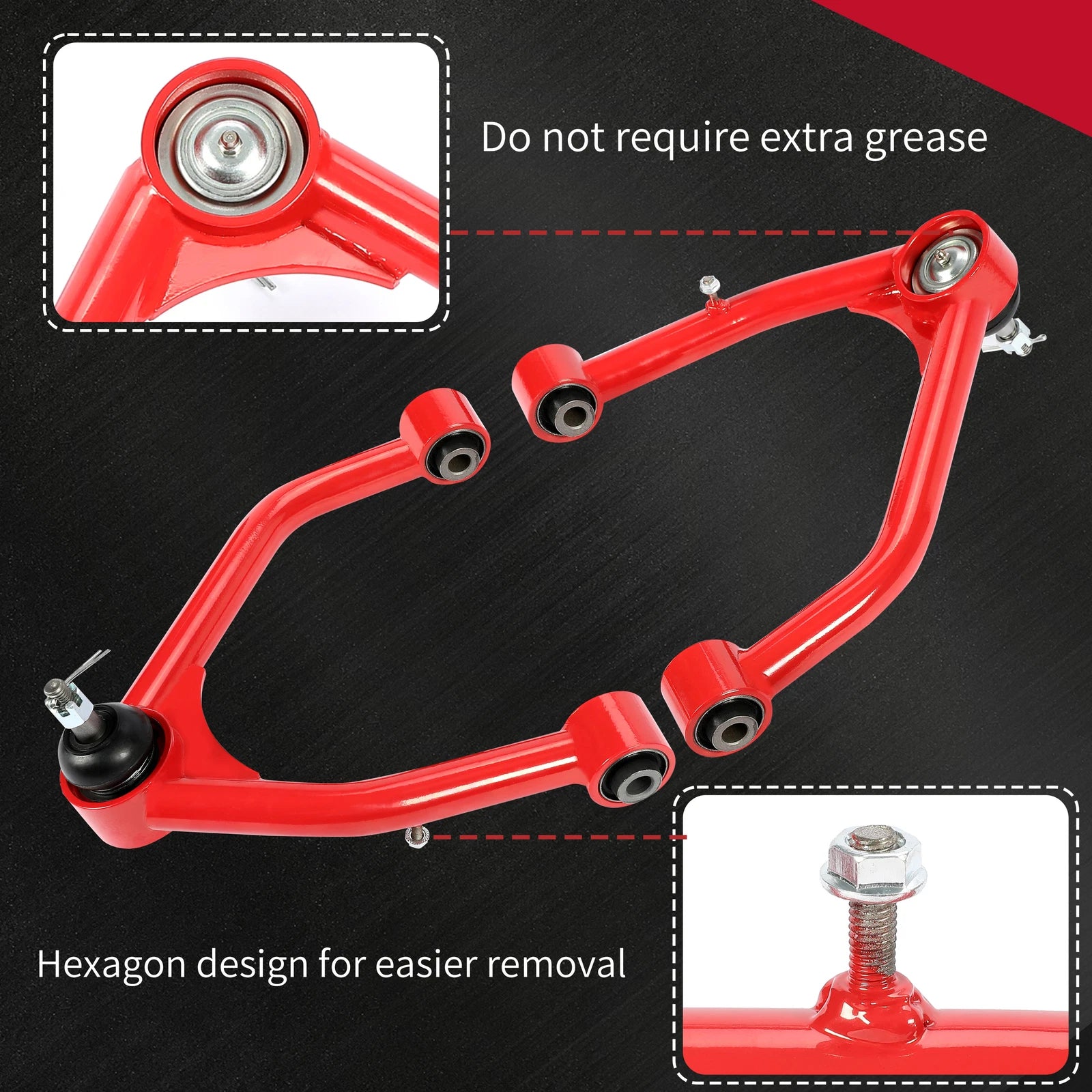 Front Upper Control Arms for Silverado Sierra 1500 Tahoe (2007-2018)