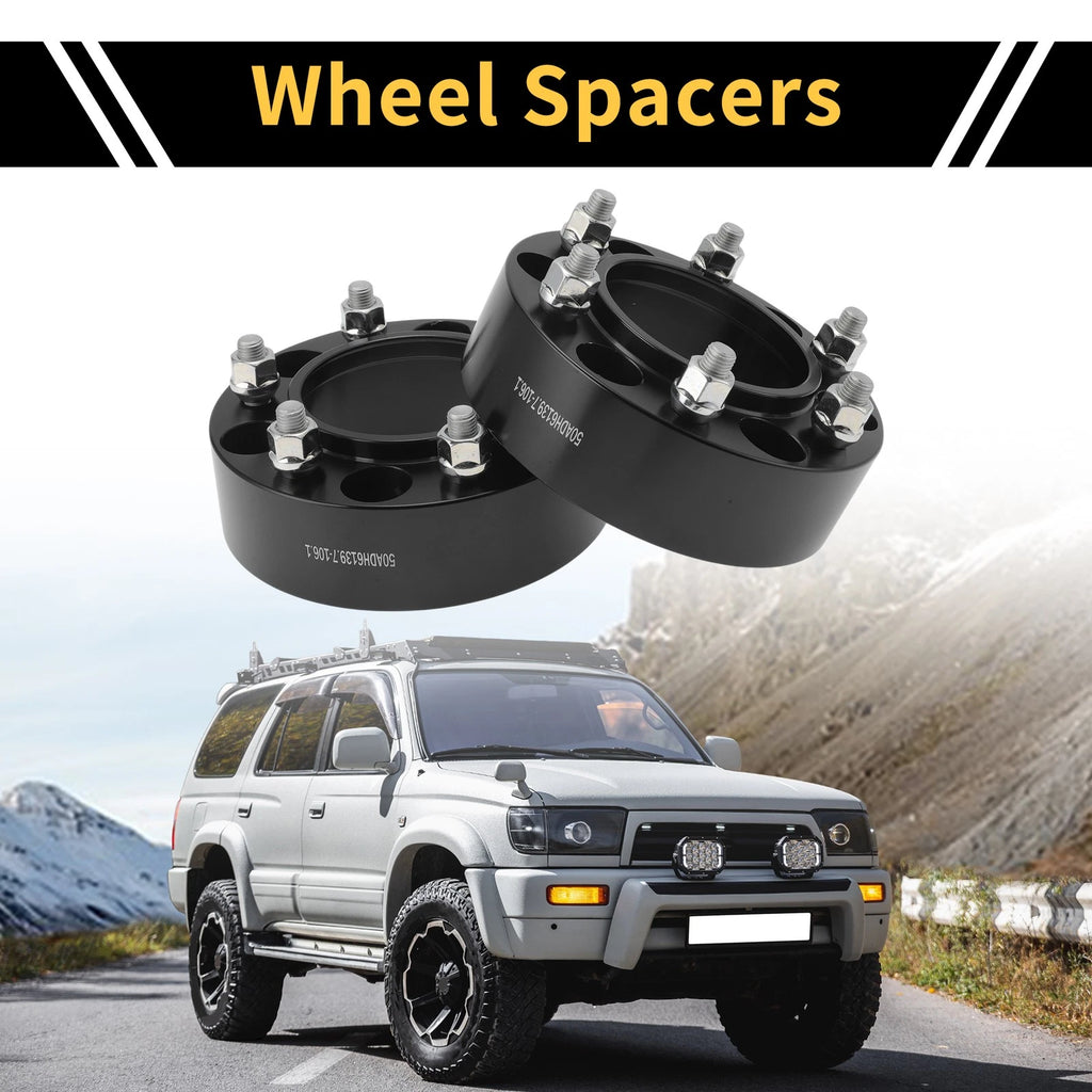 2X Wheel Spacer 6x139.7mm M12x1.5 for Toyota 4Runner (1989–2023)