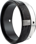 Exhaust End Cap for KHROME WERKS (200880P) - Billet Cut Tip - Carbon - 4-1/2"