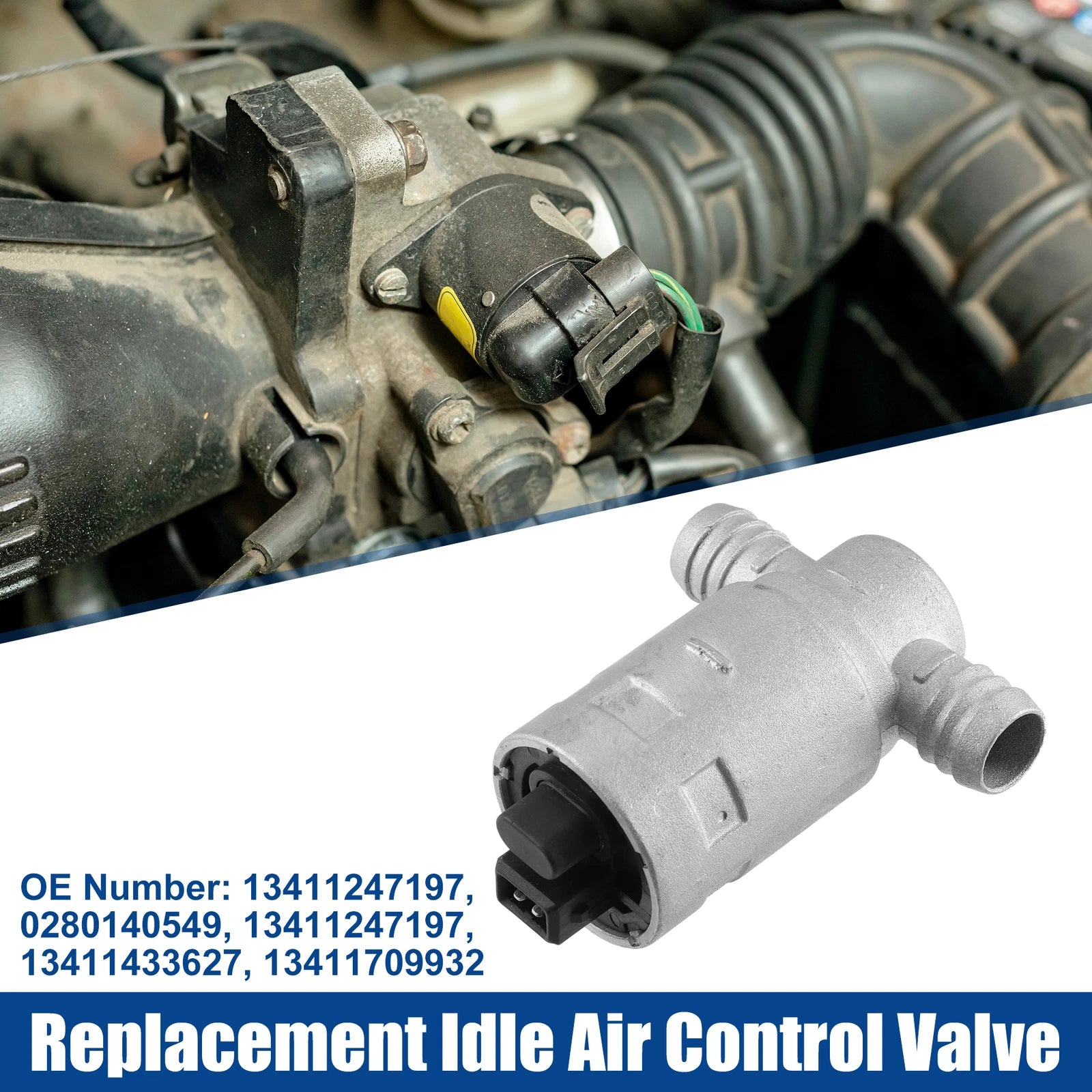 Idle Air Control Valve for BMW 318i (1991–1992), 740i, 740iL