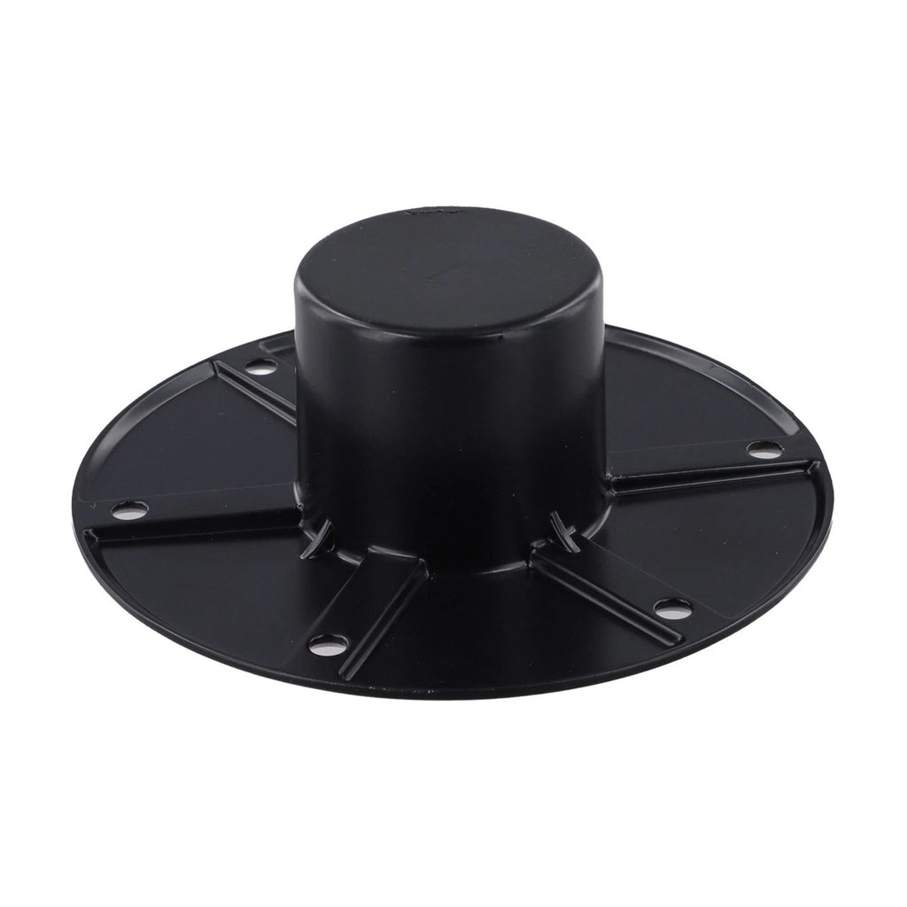 Black Round Pedestal Base Table Leg Mount for RV Boat Trailer