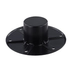 Black Round Pedestal Base Table Leg Mount for RV Boat Trailer