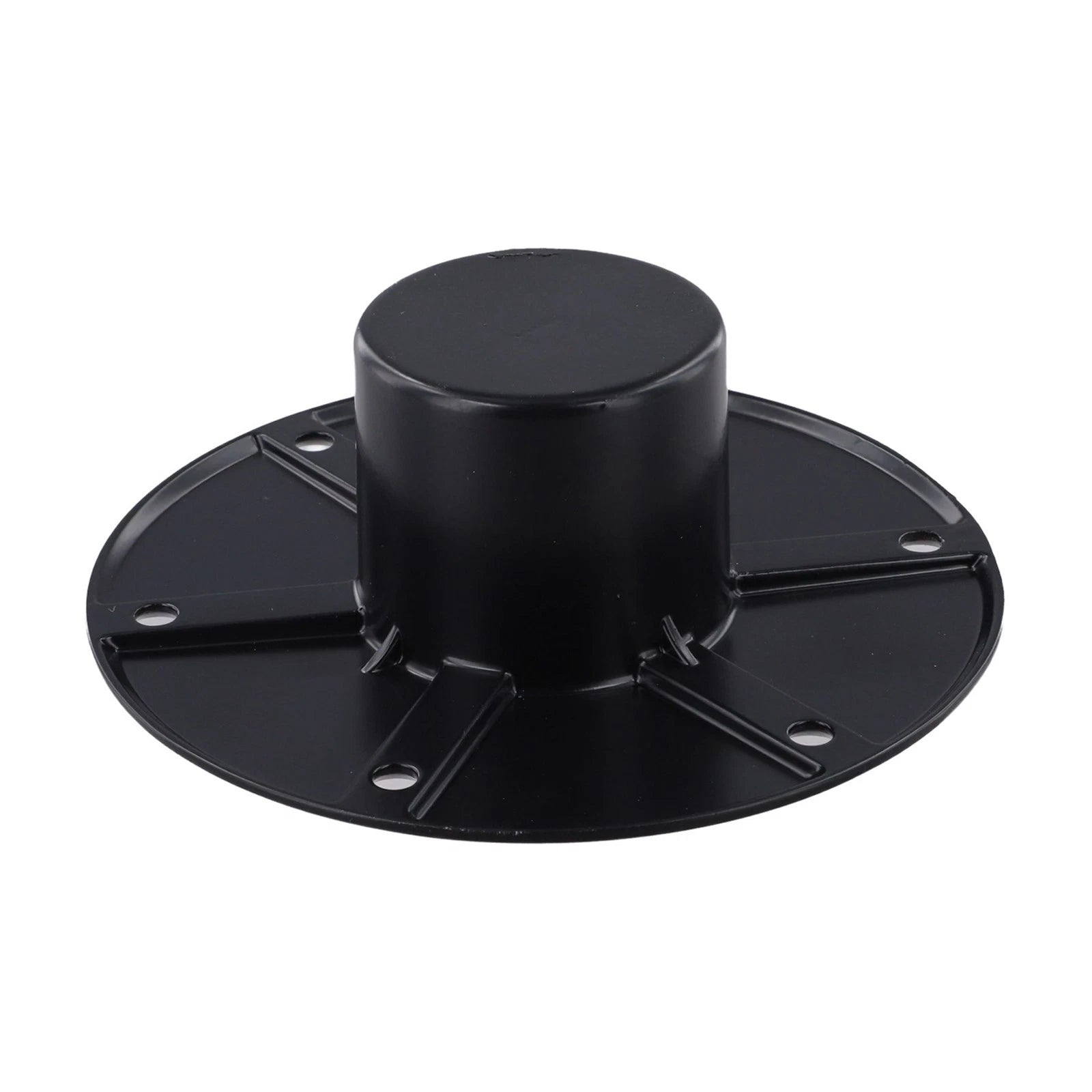 Black Round Pedestal Base Table Leg Mount for RV Boat Trailer