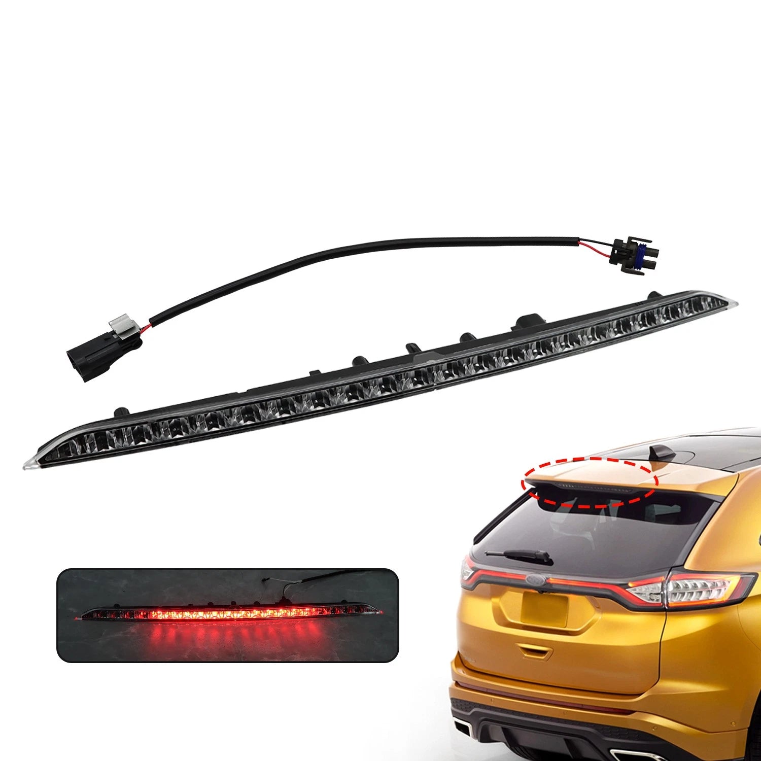 LED 3rd Brake Light Center Assembly 923-133 for Ford Edge (2015–2020)
