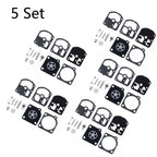 Set of 5 Carburetor Repair Kits for ZAMA RB-5 RB-7 RB-11 RB-14 Chainsaw