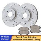 Front Drilled Rotors & Ceramic Pads for Nissan Maxima (2009–2014, 2016–2019)