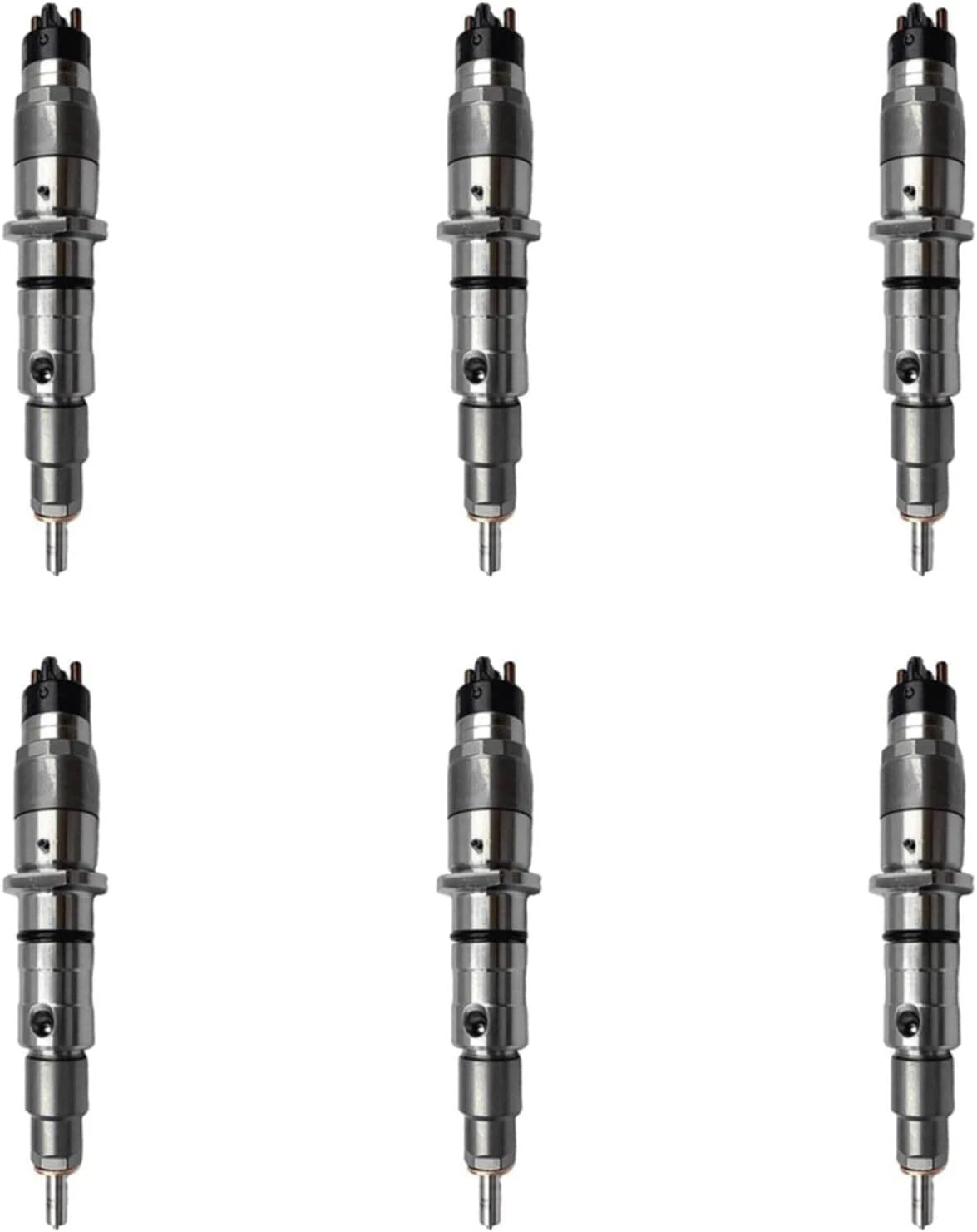 Set of 6 Fuel Injectors 51101006121 0445120202 for MAN TGA TGL TGM (2000–2023)